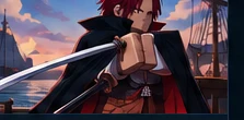 Fan illustration for Shanks, not an in-game screenshot